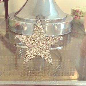 Silver star bracelet